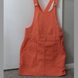 Urban Outfitters Coral Skirtall Overall Dress